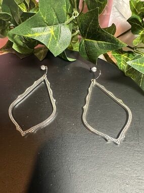 Kendra Scott earrings drop dangle Sophee silver